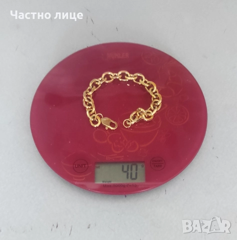 Нова луксозна златиста гривна от медицинска стомана, снимка 3 - Гривни - 51536708