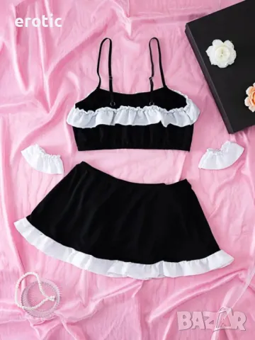 Еротично бельо - съблазнена сексуална прислужница - Код: K2222, снимка 7 - Бельо - 50397196