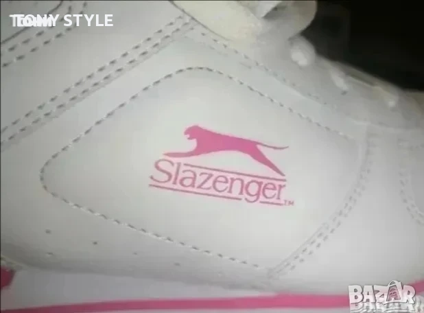 SLAZENGER Оригинал Нови Дамски Кожени Маратонки 39, снимка 8 - Маратонки - 51644351