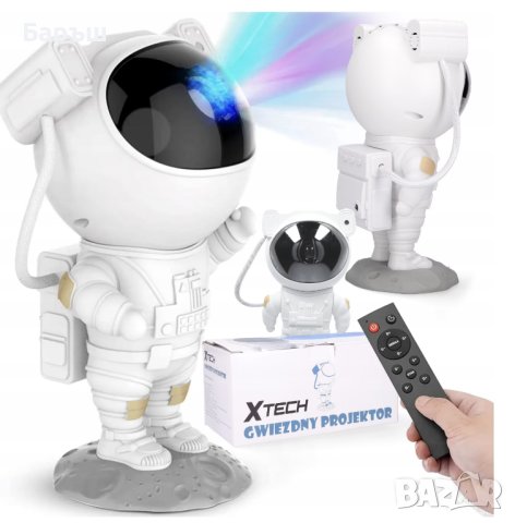 LED проектор, Xtech, Пластмаса/Поликарбонат/PVC, Астронавт, Бял, снимка 1