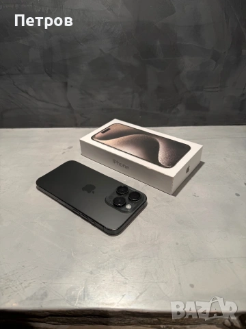 КАТО НОВ Iphone 15 Pro  256 GB Black Titanium
