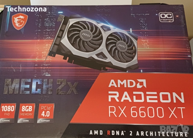 Продавам MSI Radeon RX 6600 XT – отлично състояние, снимка 2 - Видеокарти - 53257812