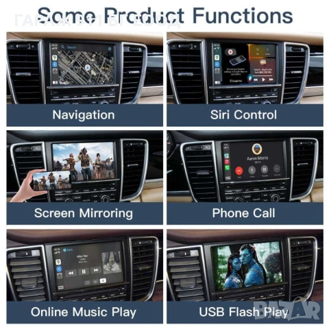 Apple CarPlay Android Auto Porsche PCM 3.1 безжичен Карплей и Андроид АУТО, снимка 3 - Аксесоари и консумативи - 53042184