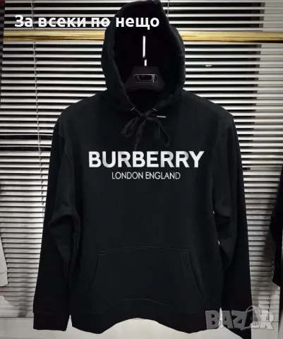 Унисекс суитчър✅Дамски суитчър с качулка Berberry✅Мъжки суитчър с качулка Бърбъри Код LFS168, снимка 2 - Суичъри - 47859296
