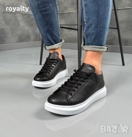 Черни Мъжки Маратонки 40-45 Номер с Кутия Нови , снимка 3 - Маратонки - 53232951