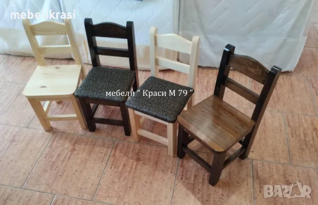 Дървени детски столчета