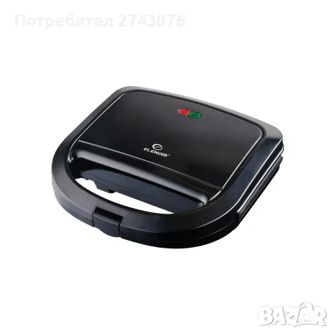 Грил Преса Elekom ЕК-1722 В,750W, Незалепващи плочи,Топлоизолиран корпус, 750W 