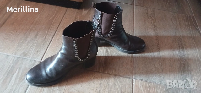 Боти естествена кожа, снимка 2 - Дамски боти - 54352852