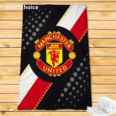 Топло и уютно поларено одеяло - Манчестър Юнайтед. Модел - P-2521, снимка 1