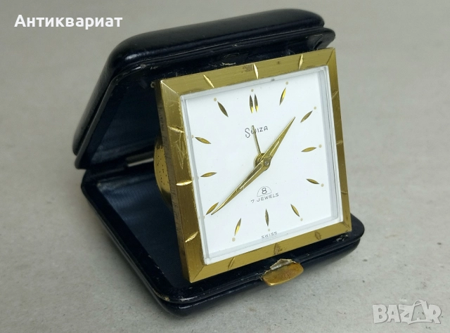 Швейцарски туристически будилник SWIZA 8 (7 JEWELS), снимка 4 - Други - 52575000