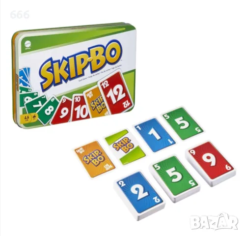Mattel Games Skip-BO Deluxe Картова игра в кутия