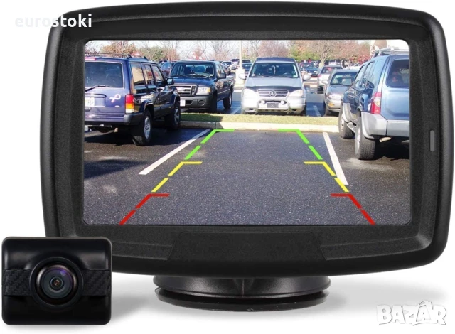 AUTO-VOX TD2 Безжичен комплект на камера за заден ход с 11 см LCD монитор