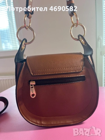 Кафява чанта от естествена кожа, снимка 6 - Чанти - 53045286