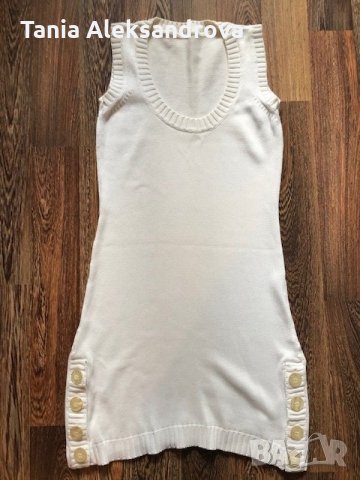 Бяла плетена рокля, снимка 5 - Рокли - 29778347