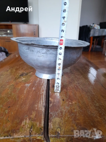 Стара медна,бакърена паница,купа, снимка 4 - Други ценни предмети - 54283002