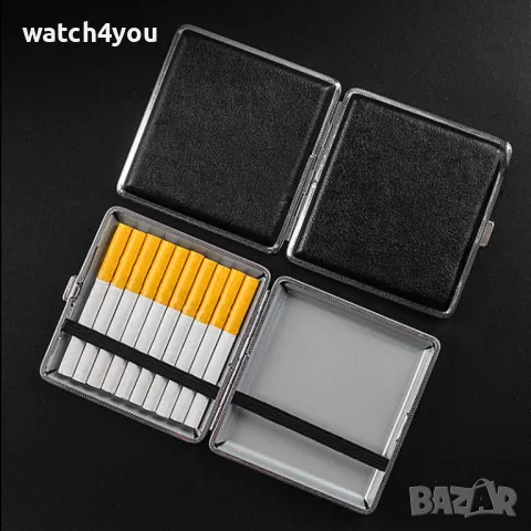 НОВА ЛУКСОЗНА КОЖЕНА ТАБАКЕРА ЗА 100ММ,100ММ SLIM И 80ММ. ТАБАКЕРИ ЗА ЦИГАРИ TABAKERA, снимка 9 - Табакери - 20859376