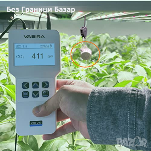 Нов точен CO2 Метър NDIR Технология Логер Температура Влажност VPD, снимка 2 - Друга електроника - 44681374