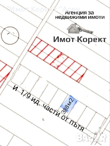 Имот Корект продава Парцел 388м2 и 1/9 ид.части от път, Шкилово
