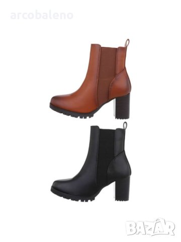Дамски боти на висок ток, 2цвята