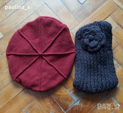 Четири броя / Зимна шапка и плетена лента за глава 