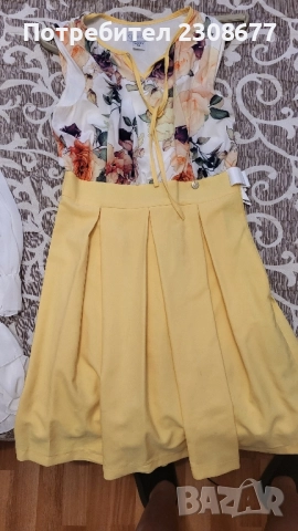 Лятна жълта рокля, снимка 3 - Рокли - 51532846