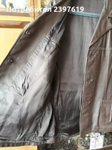 Ново кожено мъжко яке- № 010, снимка 5 - Якета - 29385071