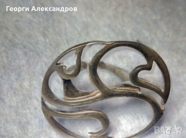 Великолепен Стилен ОГРОМЕН СРЕБЪРЕН ПРЪСТЕН АРТ Дизайн СРЕБРО 925, снимка 9 - Пръстени - 52776093