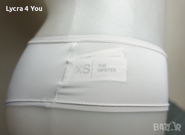XS/S бял изчистен дамски полу-боксер (hipster), снимка 6 - Бельо - 37136457