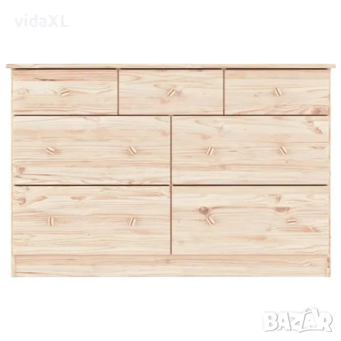 vidaXL Скрин ALTA, 112x35x73 см, бор масив, снимка 4 - Скринове - 56147290