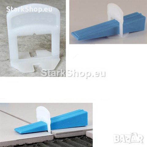 Подложки за нивелиране на плочки 200бр, снимка 2 - Измервателни инструменти - 40283939