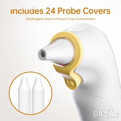 Инфрачервен термометър за ухо, бърз, точен, с цветна индикация, снимка 6 - Уреди за диагностика - 53161981