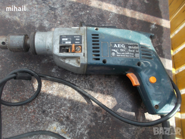 AEG SB2-400 двускоростна ударна бормашина, снимка 3 - Градинска техника - 44707018