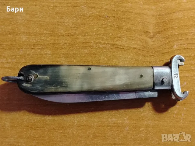 Стар ловен сгъваем нож,ножка DABO/INOX, снимка 3 - Колекции - 50180884