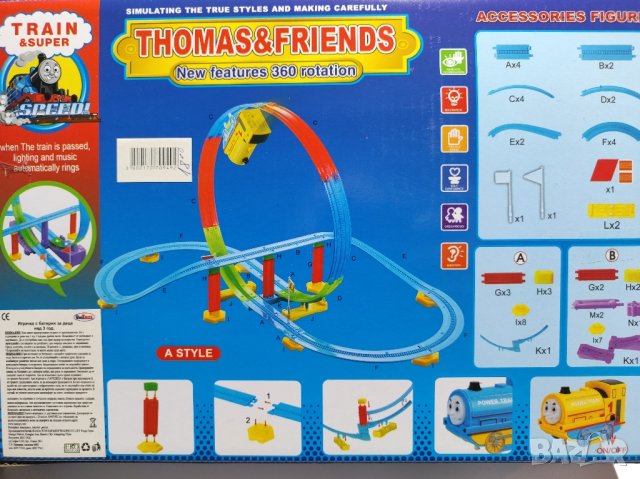 Влакче със сглобяеми релси "Thomas & Friends", 39 части. , снимка 5 - Влакчета, самолети, хеликоптери - 44352832