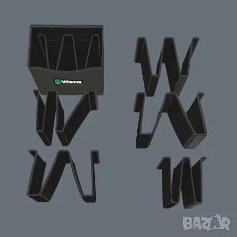 WERA Чанта за инструменти Wera 2go 4 105x165x165 mm органайзер НОВА, снимка 3 - Куфари с инструменти - 55877579