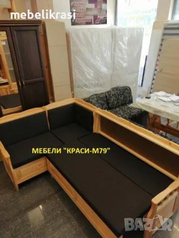КУХНЕНСКИ ЪГЪЛ МАСИВ РАЗТЕГАТЕЛЕН,С РАКЛИ.НАЛИЧЕН!, снимка 8 - Дивани и мека мебел - 20714377