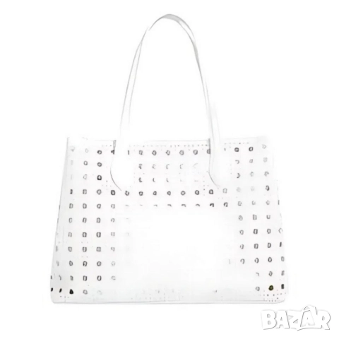 Модерна дамска чанта с перфорация, снимка 12 - Чанти - 52098224