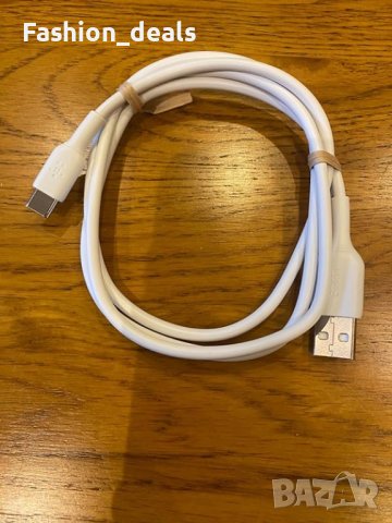 Нов Belkin комплект от 2 броя USB C към USB A кабел за зареждане телефон по 1 метър, снимка 2 - Друга електроника - 42427818