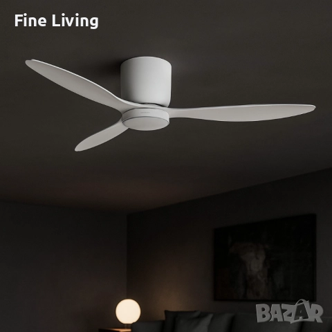 Brizy Bright Minimal – Вентилатор за таван с лампа, снимка 2 - Вентилатори - 52176140