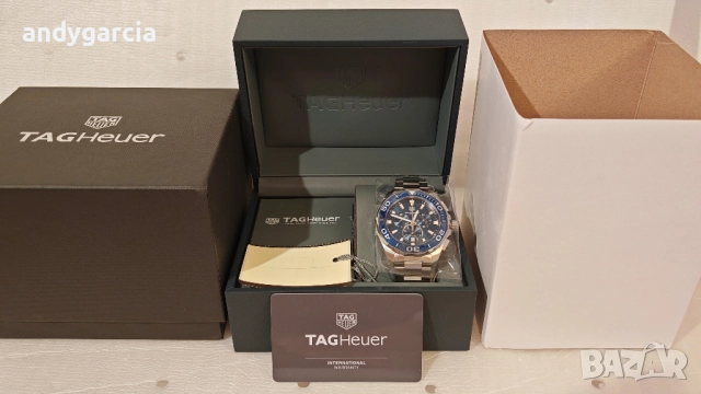  TAG Heuer Aquaracer CAY111B.BA0927 43mm Mens Watch черен мъжки часовник ЧИСТО НОВ, снимка 11 - Мъжки - 52027663