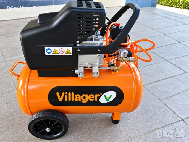ПРОДАВА СЕ ВЪЗДУШЕН КОМПРЕСОР VILLAGER VAT 50L – 50 ЛИТРА
