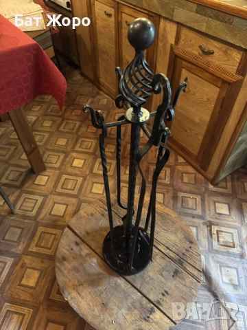 Комплект за камина от ковано желязо, снимка 4 - Камини - 56058459