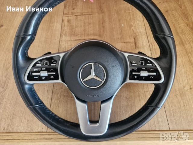 Оригинален Кожен Волан с Airbag за Mercedes GLS X167, снимка 2 - Части - 55796683