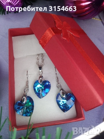 Комплект колие и обици 