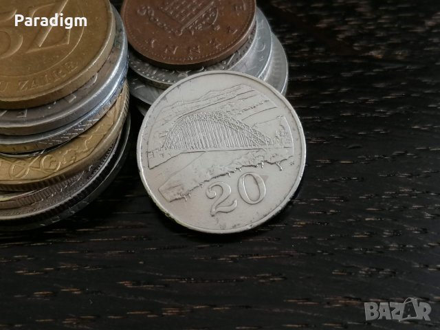 Монета - Зимбабве - 20 цента | 1980г.