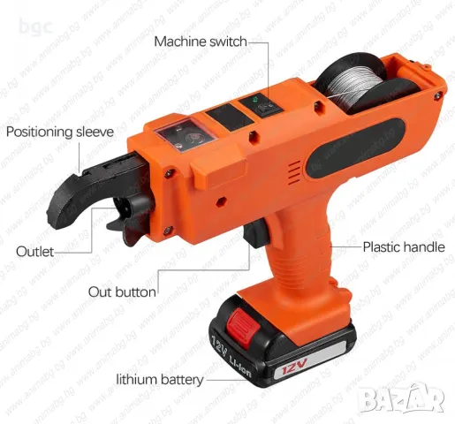 Нова Машина за Арматура Връзване арматура ARM600 - машина за полупрофесионална работа, снимка 6 - Други машини и части - 49629728