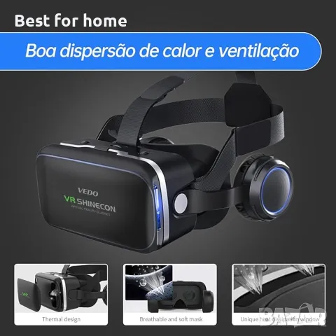 VR 3D очила за виртуална реалност с дистанционно управление от GMRGB, снимка 2 - Стойки, 3D очила, аксесоари - 50323097