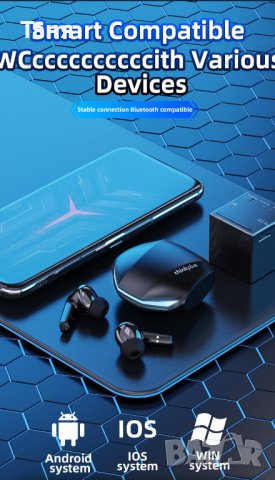Слушалки Lenovo GM2 Pro Bluetooth, снимка 2 - Слушалки, hands-free - 40821322