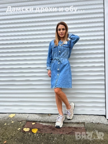 Дънкова рокля ONLY , снимка 8 - Рокли - 52371342