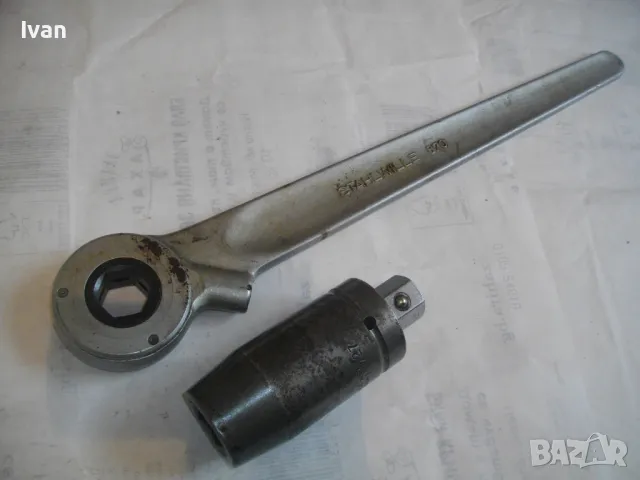 50см НЕМСКИ ГОЛЯМ ТРЕСЧОТЪЧЕН КАМИОНАДЖИЙСКИ КЛЮЧ STAHLWILLE 870 GERMANY С ТОРС ВЛОЖКА №27мм BELZER , снимка 4 - Други инструменти - 48228893